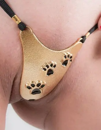Cattracks - Gold Cat Paw G-String Jewelry