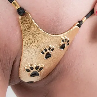 Cattracks - Gold Cat Paw G-String Jewelry