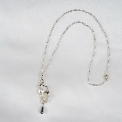 Catwoman Prowling - Silver Necklace with Catwoman Pendant