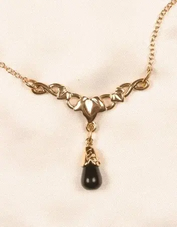 Ceres - Gold Waist Chain with Maple Charm and Stone Pendants