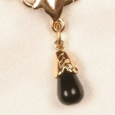 Ceres - Gold Waist Chain with Maple Charm and Stone Pendants