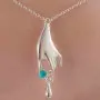 Chakras Reiki - Silver Waist Chain and Gracious Pendant