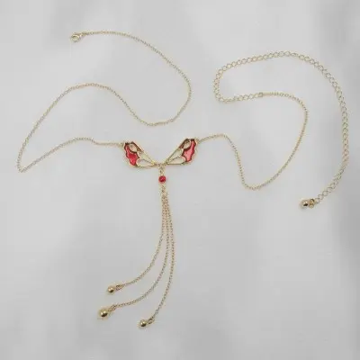 Consequences -  Gold Butterfly Pendant Waist Chain