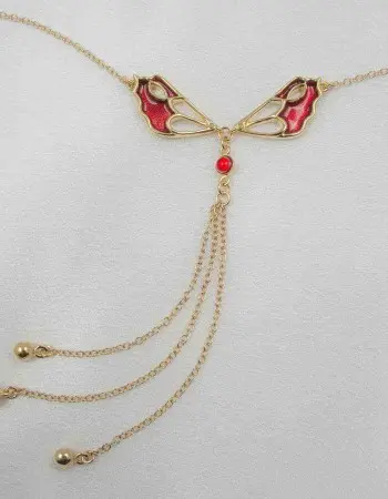 Consequences -  Gold Butterfly Pendant Waist Chain