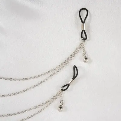 Coquillage - Silver Necklace with Nipple Rings