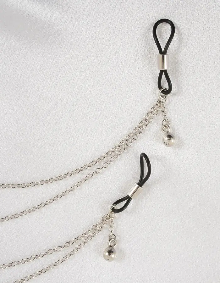 Coquillage - Silver Necklace with Nipple Rings