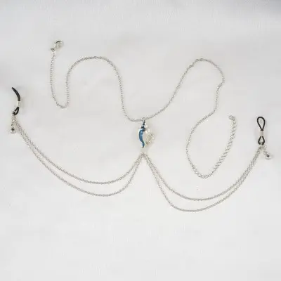 Coquillage - Silver Necklace with Nipple Rings