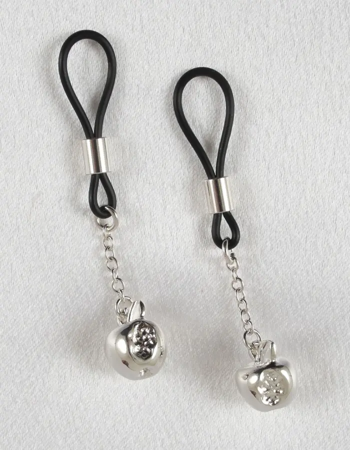 Cosmic Crisp - Silver Nipple Jewelry with Juicy Apple