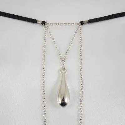 Crazier - Silver Vagina Jewelry with Clit Charm