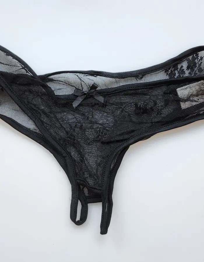 My Heart's My Own - Sexy Crotchless Lace Panties