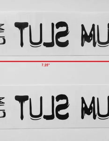 Cum Slut Temporary Tattoo Pack of Four