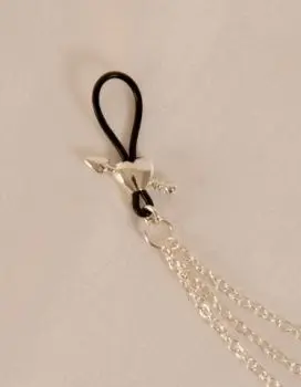 Cupid's Arrow - Silver Nipple Chain