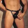 Deconstructing Ethan - Leather Frontless Backless Underwear