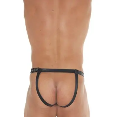 Deconstructing Ethan - Leather Frontless Backless Underwear