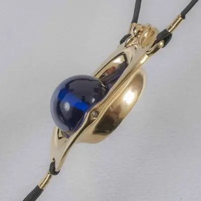 Desdemona - Gold Clitoral Exciter Blue Orb