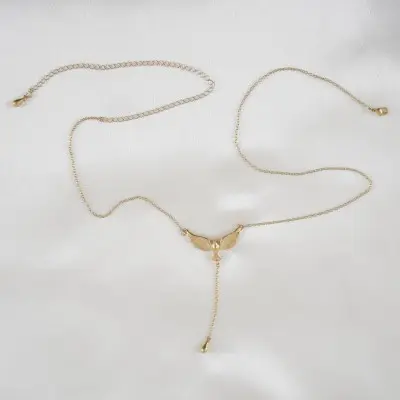 Disturbia - Gold Waist Chain with Dove Pendant