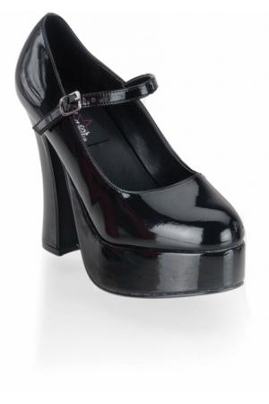 DOLLY 5" BLK CHUNK MARY JANE PUMP