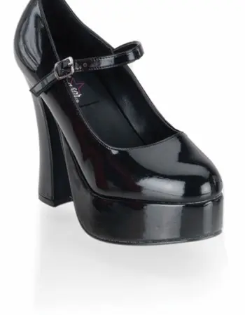 DOLLY 5" BLK CHUNK MARY JANE PUMP