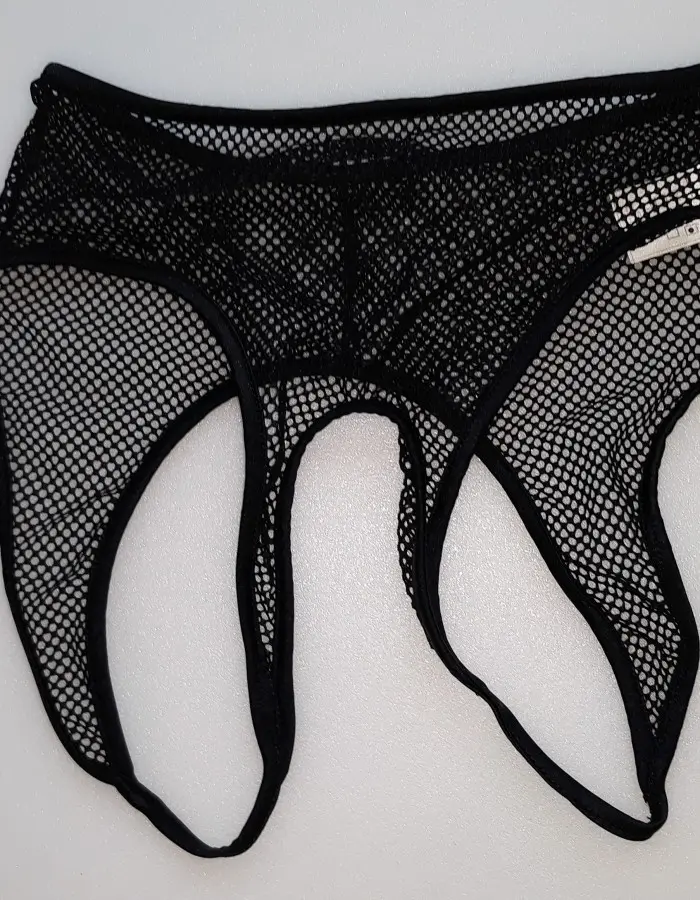 Double Danger - Fishnet Crotchless and Backless Panty