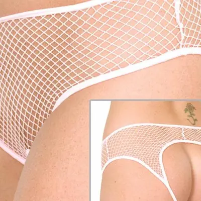 Double Danger - Fishnet Crotchless and Backless Panty