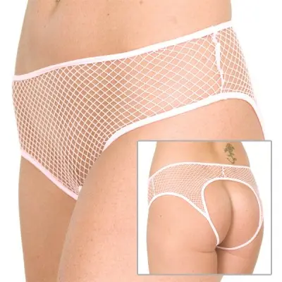 Double Danger - Fishnet Crotchless and Backless Panty
