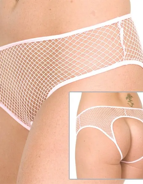 Double Danger - Fishnet Crotchless and Backless Panty