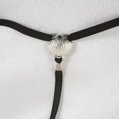 Down by the Seashore - Crotchless G-String Jewelry with Clit Pearl and Insertable Penis Head