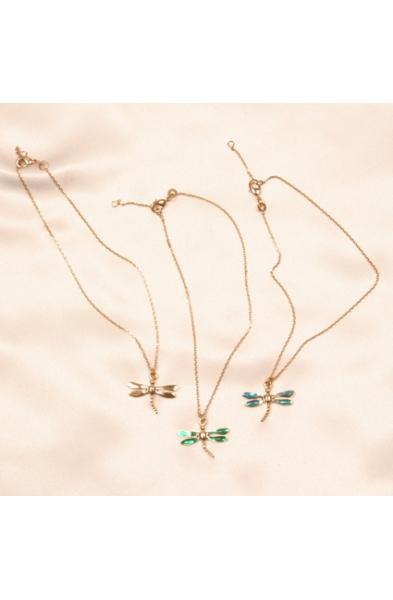 Dragonfly Wrist or Ankle Chain in Gold