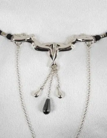 Dreams - Silver Vagina Jewelry with Nude Goddess Lovers