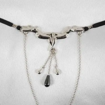 Dreams - Silver Vagina Jewelry with Nude Goddess Lovers