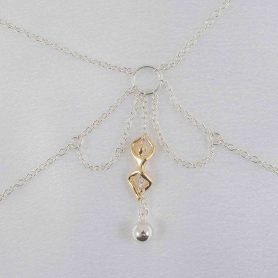 Dryad – Offener BH in Silber mit Baumnymphen-Charme