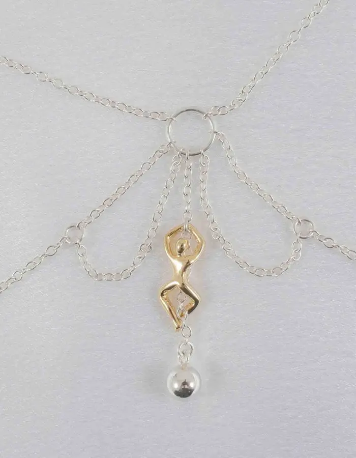 Dryad - Open Cup Bra in Silver with Tree Nymph Charm