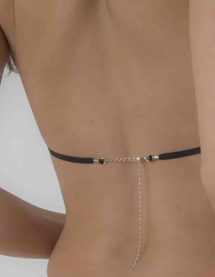 Dryad - Open Cup Bra in Silver with Tree Nymph Charm