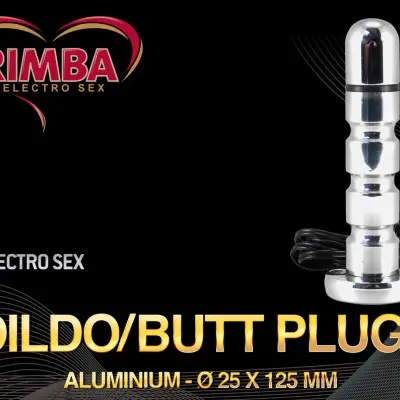 E-Stim Electro Sex Anal Dildo 25 mm With Ridges