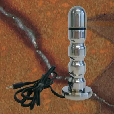 E-Stim Electro Sex Anal Dildo 25 mm With Ridges