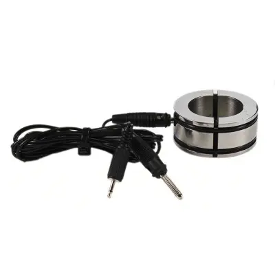 E-Stim Electro Sex Ballstretcher - Solid Cock Ring