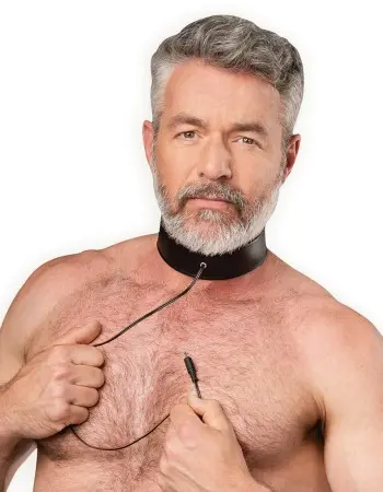 Electro Sex Leather Bipolar Shock Collar