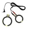 Electro Sex Set Silicone Round BI-Polar Rings with Cable