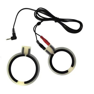 Electro Sex Set Silicone Round BI-Polar Rings with Cable