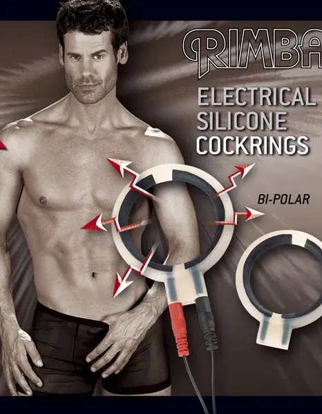 Electro Sex Set Silicone Round BI-Polar Rings with Cable