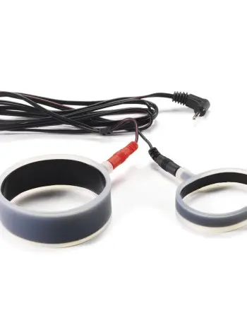 Electro Sex Set of Uni-Polar Silicone Cock Rings With Cable