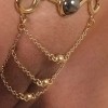 Elfengöttin - Gold Vagina Schmuck mit G-String