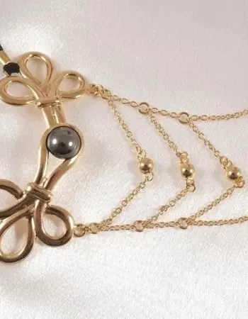 Elfin Goddess - Gold Vagina Jewelry with G String