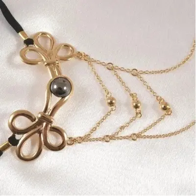 Elfin Goddess - Gold Vagina Jewelry with G String