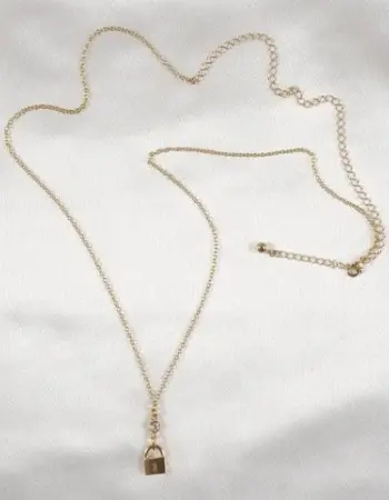 End Game - Women's Gold Waist Chain with Padlock