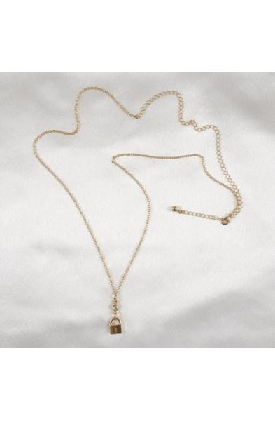 End Game - Women's Gold Waist Chain with Padlock