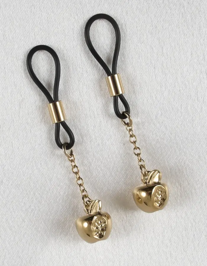 Eve's Apple - Gold Nipple Jewelry with Fatal Apple