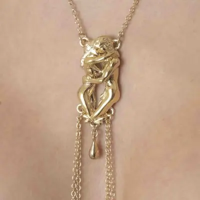 Everything Has Changed - Lovers Necklace with Nipple Rings