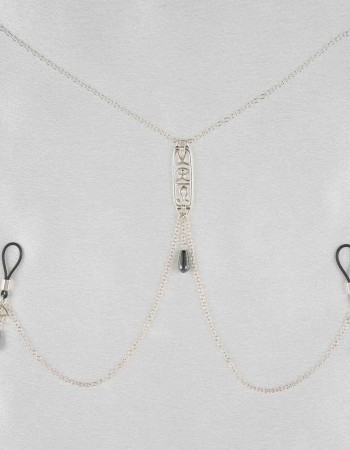 Eye of Horus - Silver Breast and Nipple Necklace with Wadjet Charm