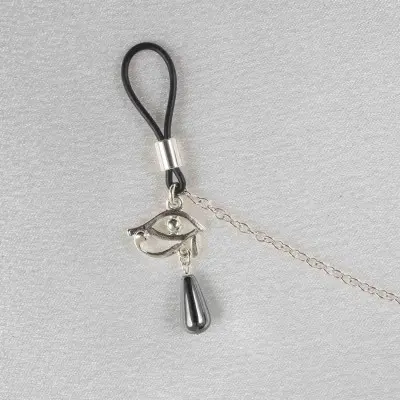Eye of Horus - Silver Breast and Nipple Necklace with Wadjet Charm